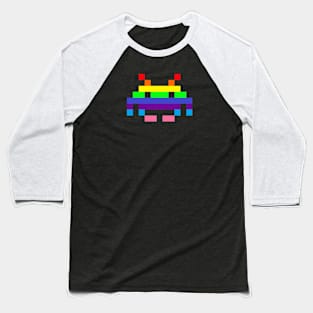 Rainbow invader Baseball T-Shirt